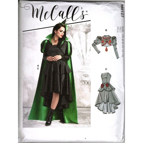 McCalls Costume M8127 Misses 6 to 14 Wizard of Oz Wicked Witch Uncut Pattern - Picture 1 of 2